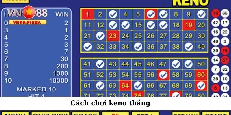 Keno: Trò chơi xổ số đỉnh cao với cơ hội thắng lớn mỗi ngày 3 Cách chơi keno thắng