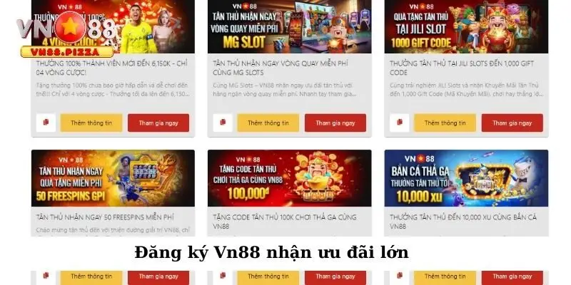 Đăng ký Vn88 1 Đăng ký Vn88 nhận ưu đãi lớn