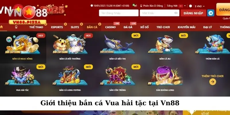 Vua hải tặc Vn88 - Bắn cá hay, đổi thưởng liền tay 1 Bắn cá Vua hải tặc được yêu thích tại v n88
