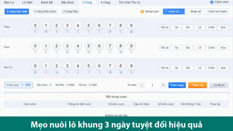 Phương pháp nuôi lô khung và cách chơi chuẩn đề thủ nên tham khảo 3 Phương pháp nuôi lô khung và cách chơi chuẩn đề thủ nên tham khảo